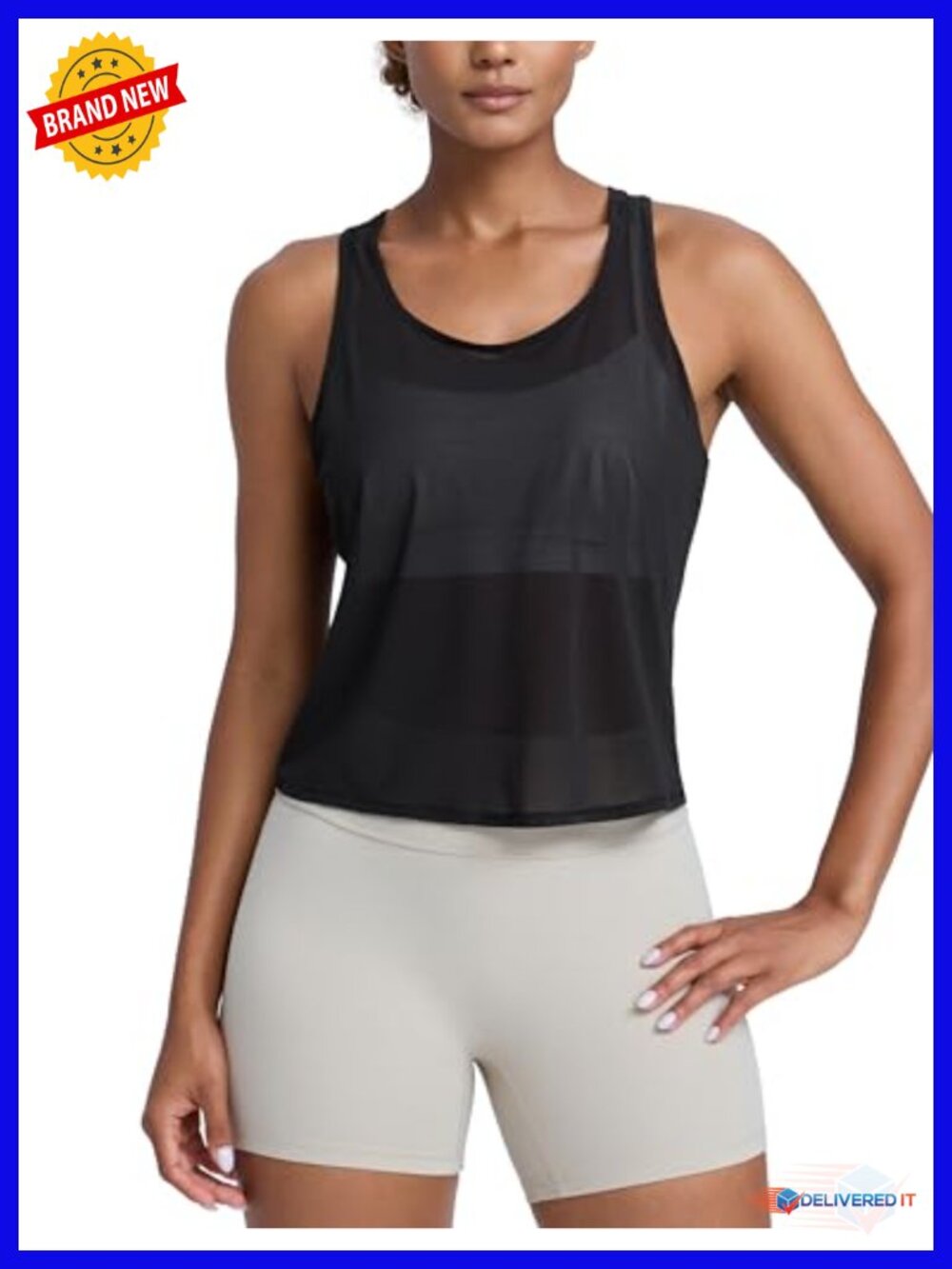 Mesh Racerback Tank Top | Ultra-Breathable Workout Top
